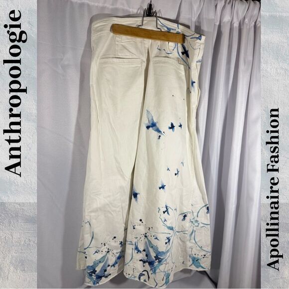 Anthropologie Pilcro x Manel Villalonga Sailcloth Maxi Skirt Blue white combo 14 - Picture 9 of 9